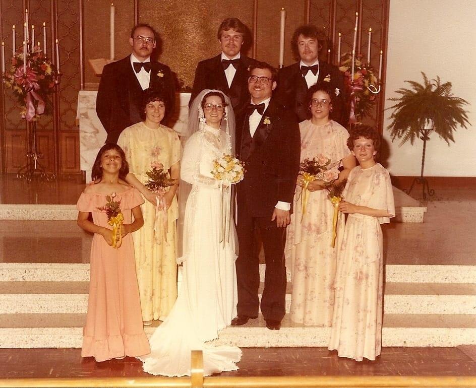 41 years ago today we said "I do!"  Happy Anniversary Robert!!  💞
