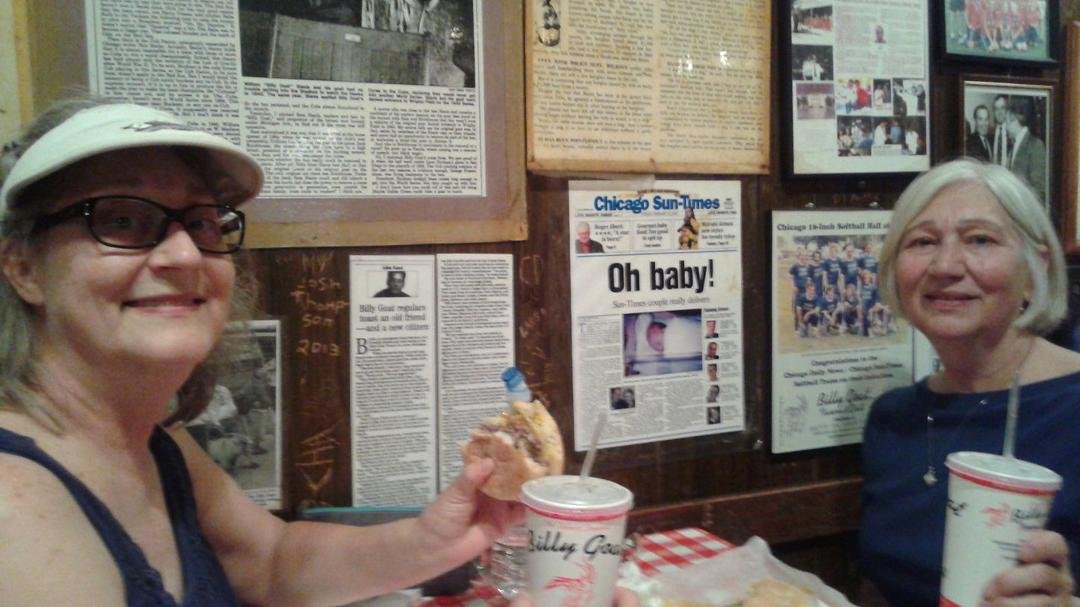 Lunch at Billy Goat Tavern Chicago
