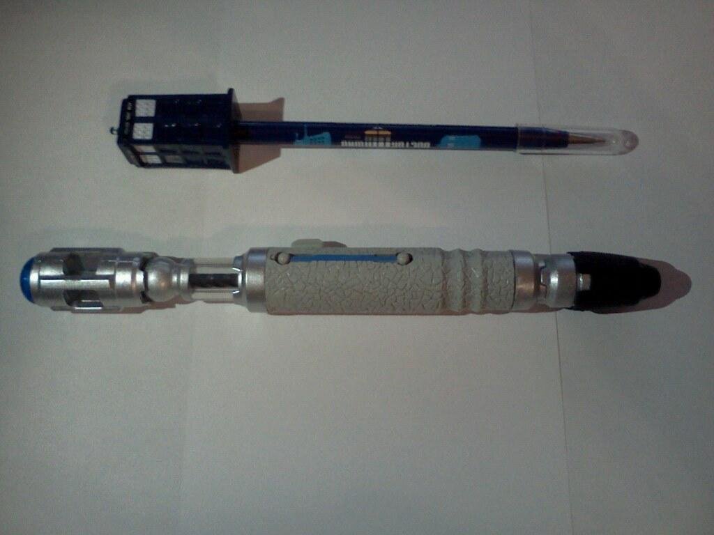 For my birthday, Ginny gave me a TARDIS and sonic screwdriver. Best wife ever!!!