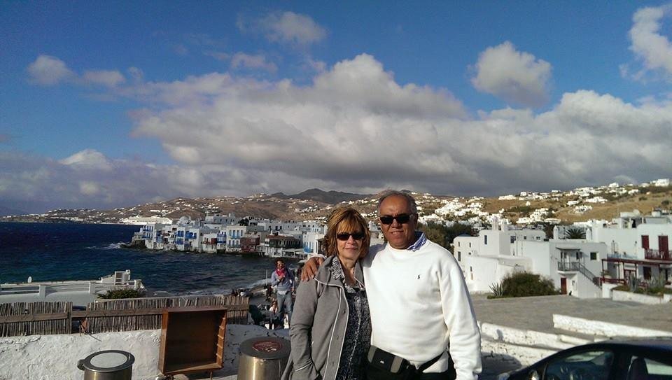 Enjoying the afternoon in Mikonos