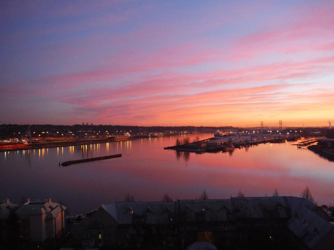 Sunset at the Quay in New Westminster Feb. 16, 2015
