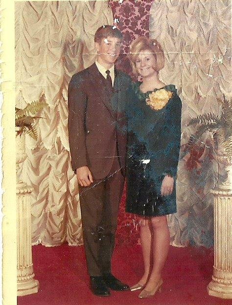me and Margie Watson, Sadie Hawkins dance, 1969, in memory of her, she passed away about a month ago from cancer in Lafayette, rip Margie, miss you bunches.