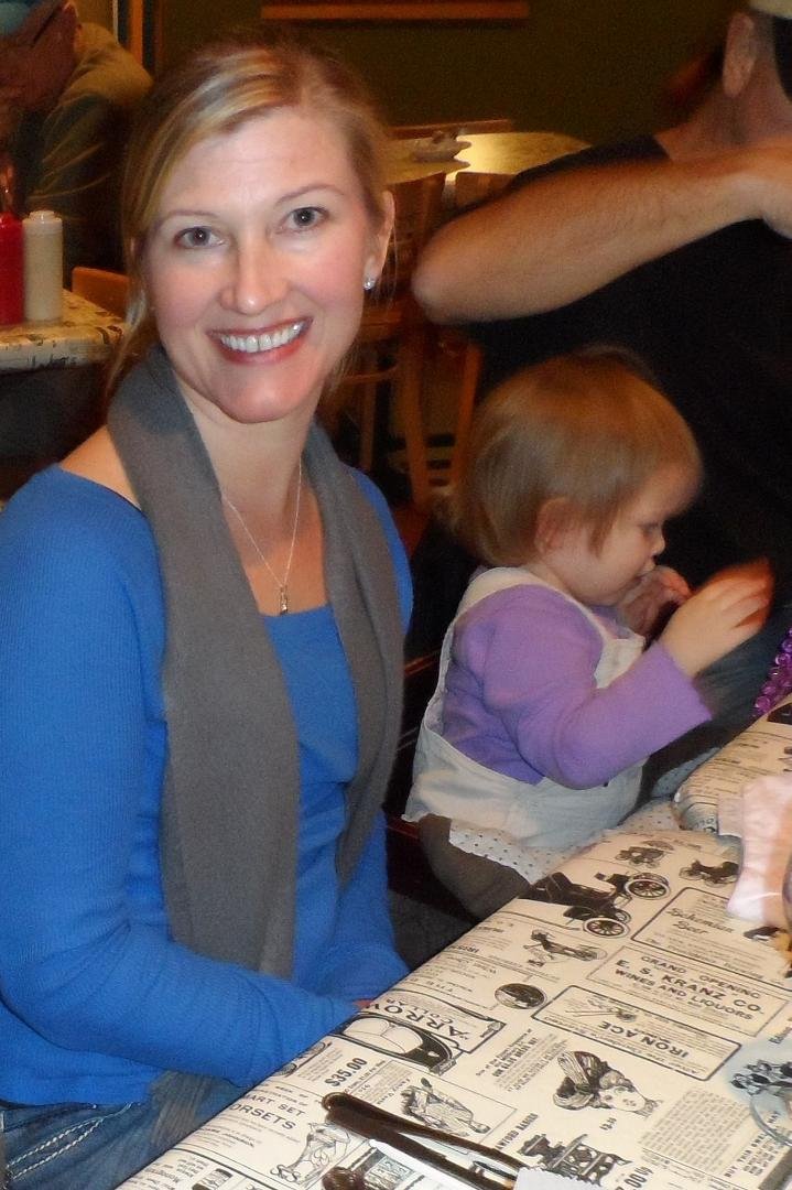 My first TBT! Kristy looking happy as ever. Love that Mia!