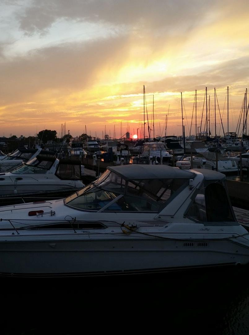 Sunset after board meeting