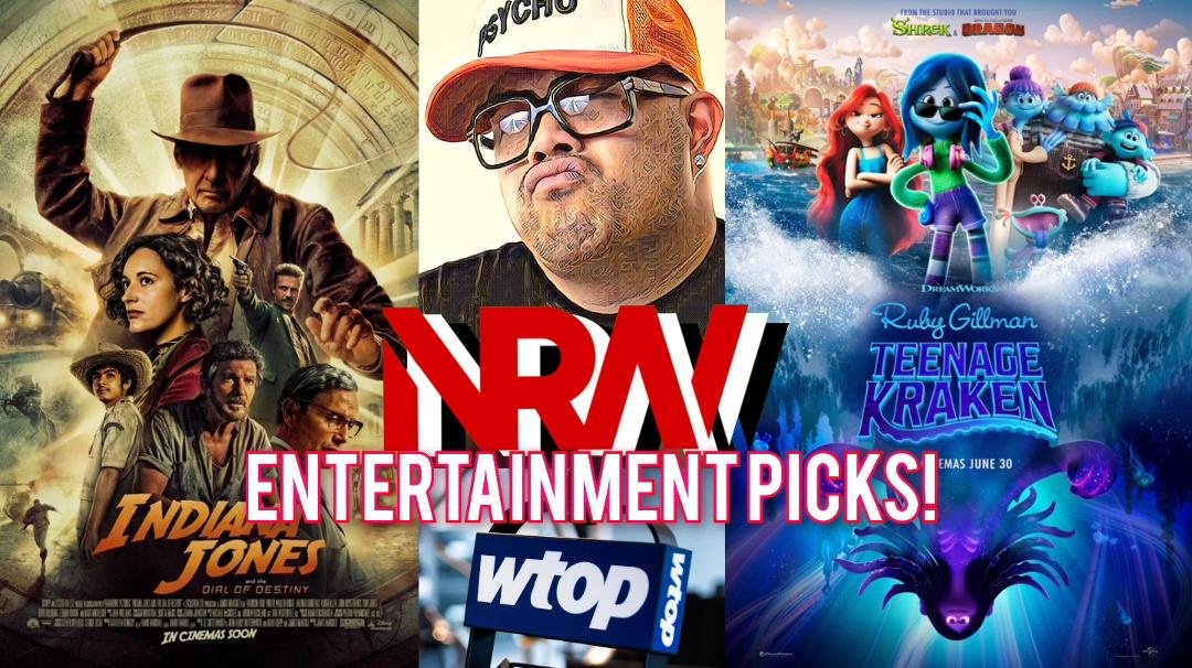 Have you seen INDIANA JONES AND THE DIAL OF DESTINY or RUBY GILLMAN, TEENAGE KRAKEN yet? Hear why they were my recent #entertainmentpicks! Check out my thoughts from 103.5 WTOP-FM Radio on the radio replay on NRW! Listen &