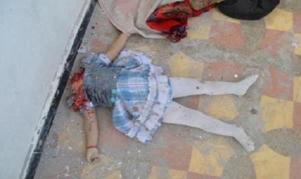 When you start feeling sorry for the Muslims think about this 6 year old Christian Iraqi girl who got up this day, put on her good blue dress and her favorite red string bracelet, and went out to play or go to church. Unfor