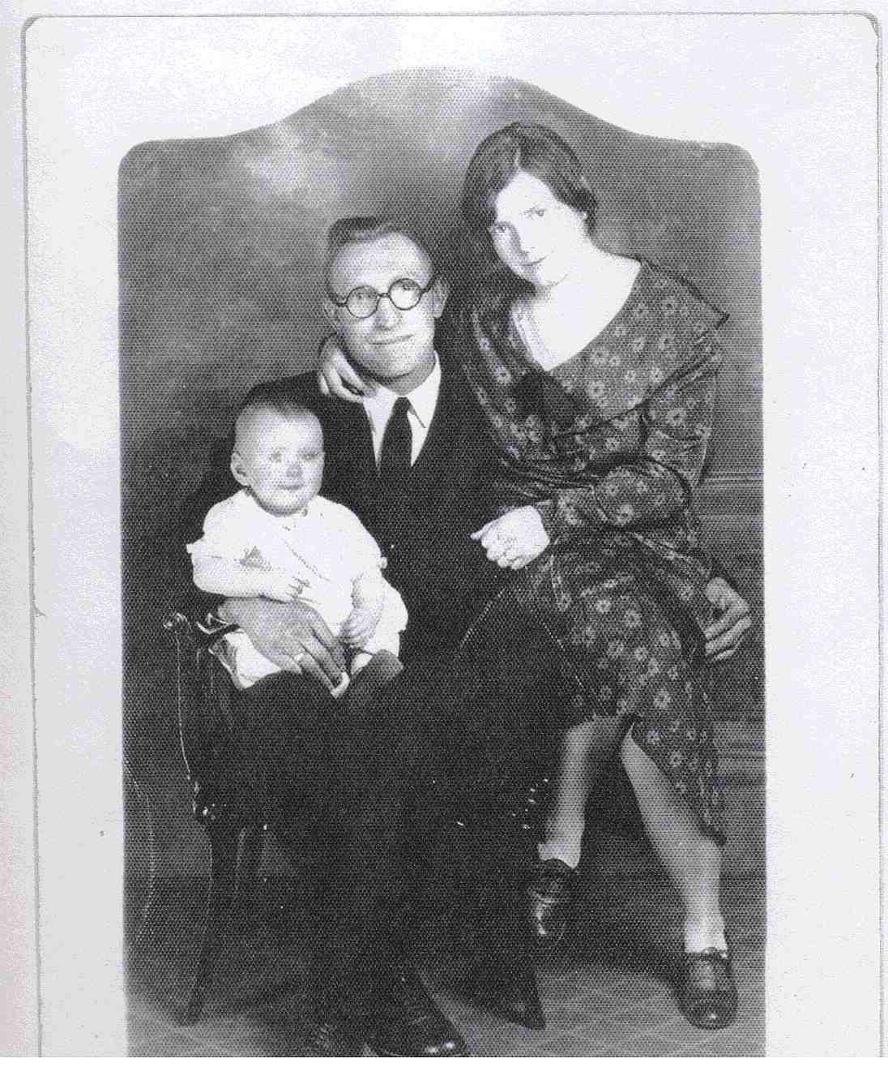Some 82 years ago, Mr and Mrs Leopold with daughter Hilda.