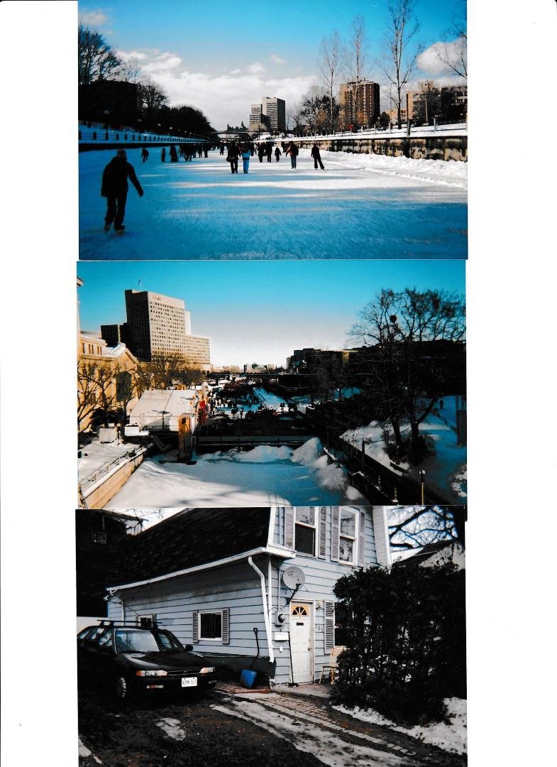 the canal will be open tomorrow two top photo the world largest skating area and bottom photo is the small house i was renting in vanier ottawa sure miss this place from july 2007 to dec 2009