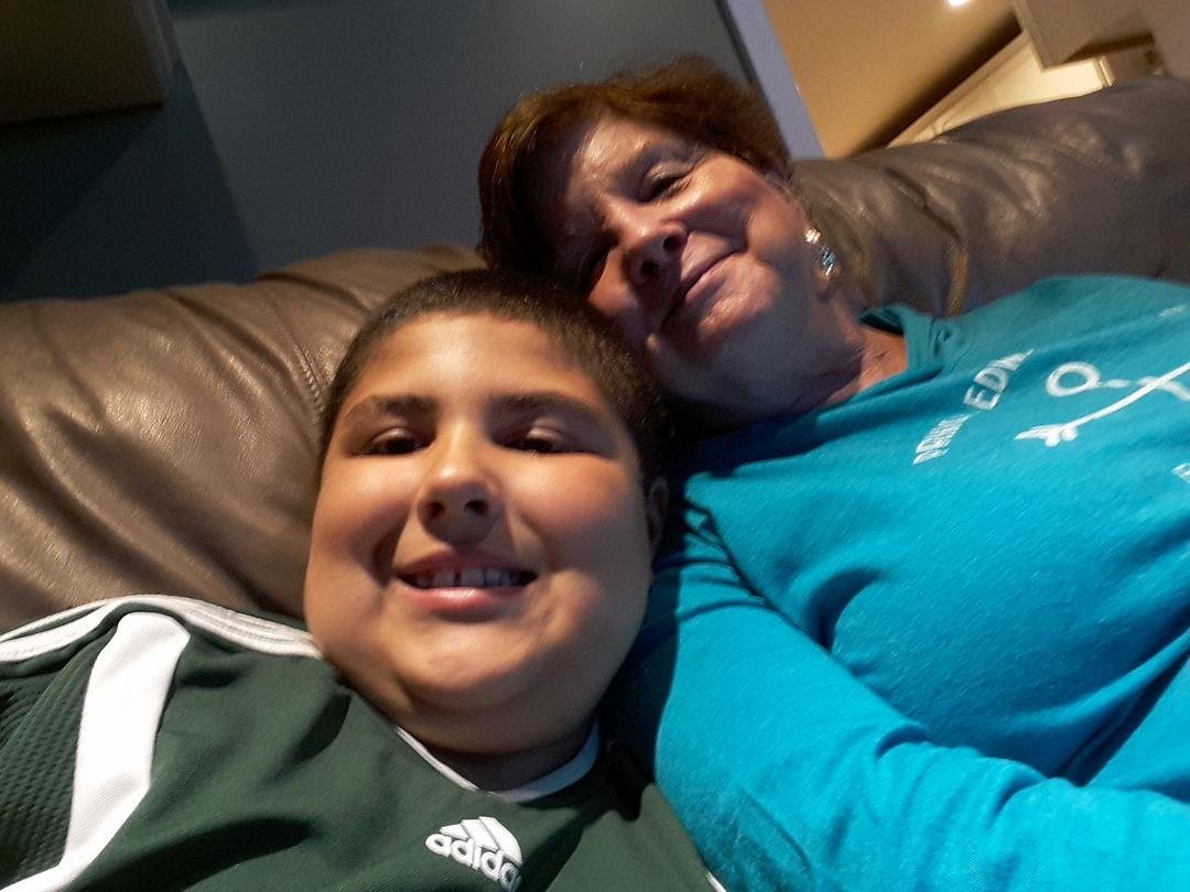 Ryan and Grammy Jane chilling