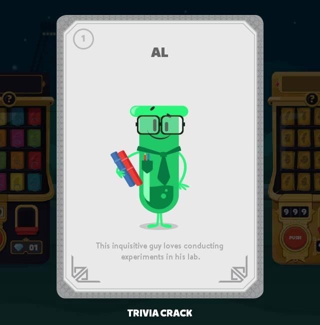 I just won the "Al" card! Check out my collection! #TriviaCrack
