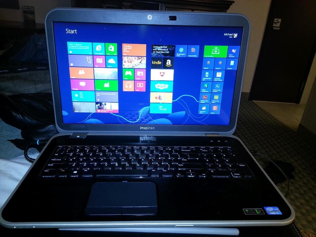 enjoying the new laptop