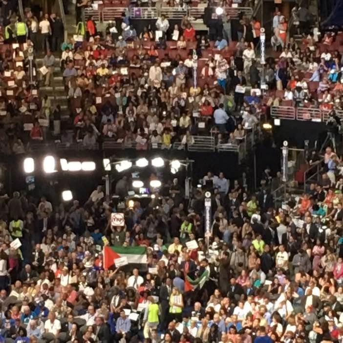 The flag of a country riff with terrorists flies at the DNC but the flag of the State of Mississippi taken down on Broad St.