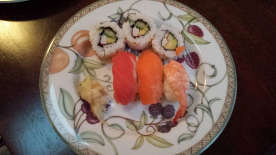 Sushi for dinner go figure
