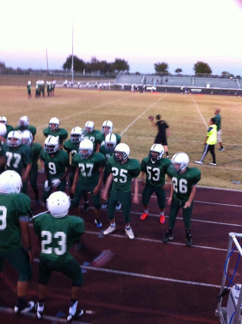 My grandson Cody's middle school team threw another shutout this evening 30-0. This makes 58 straight unanswered points that The Panthers' have run up on their opponents. From a totally unbiased observation, Cody made some