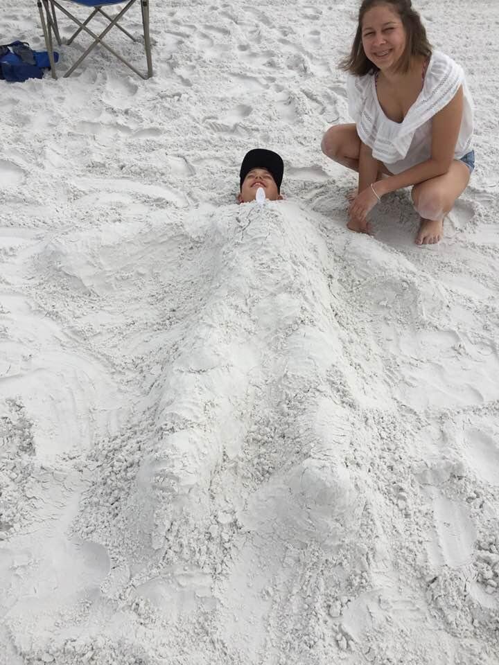 Buried alive in Siesta Key!