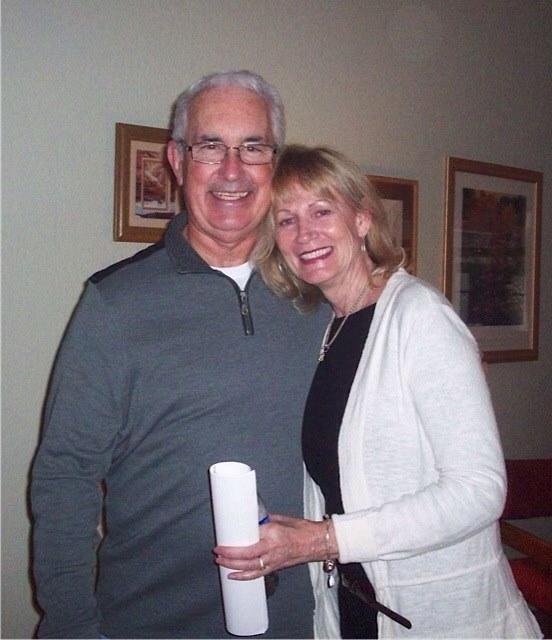 Fred and Linda at Condo Christmas party