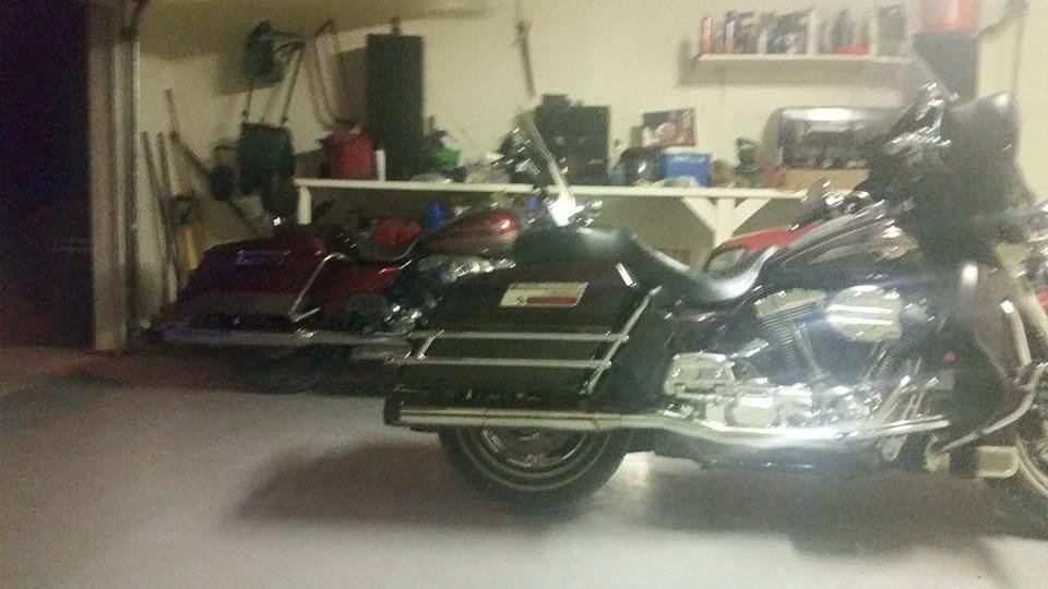 Bikes in the garage