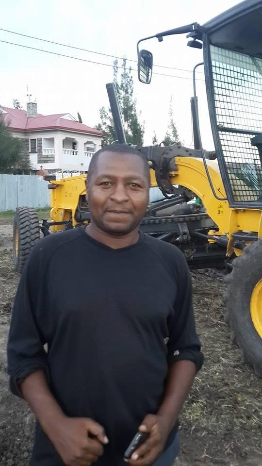A jubilant Ruai neighbor after completion of the project