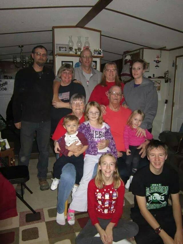 All the kids were home December 29 2014 , except Joey ,he was working, John was in Boston ,and Meredith Linscott was taken the pictures