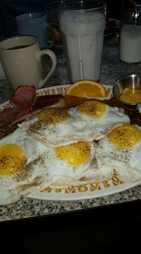 Breakfast of champions, yah!