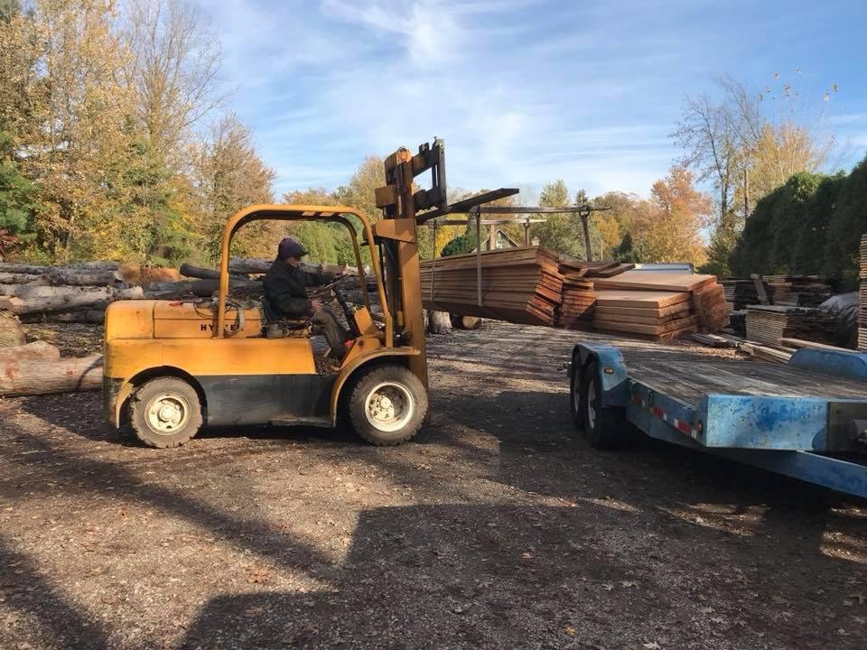 Picked up my 3 milled cherry logs today.
