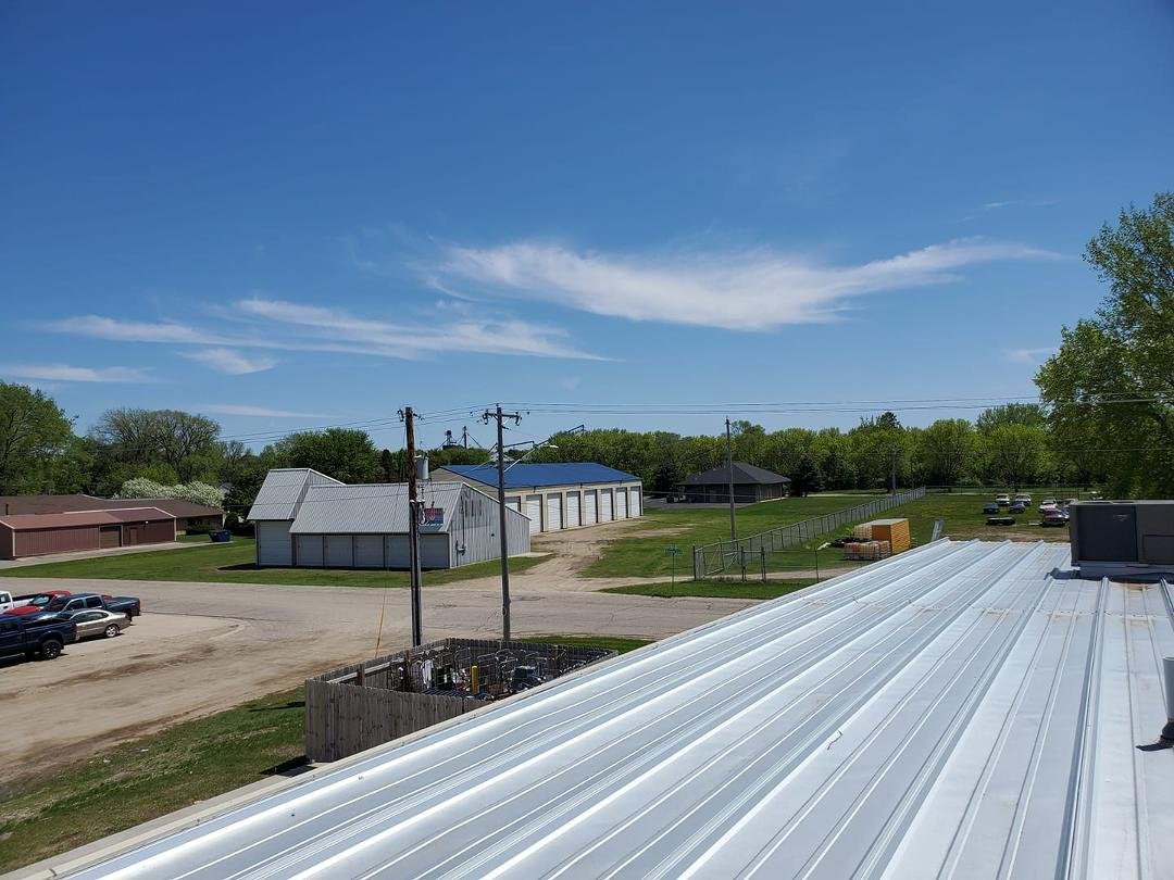 The favorite part of my work. Sitting on a roof of Dollar General in small town America on a beautiful day.