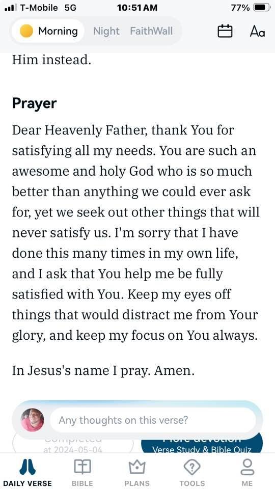 Thank you for another holy living day