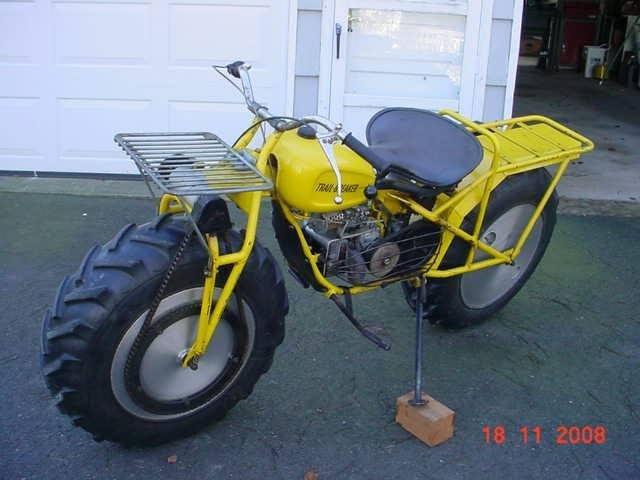 How many of you have seen a Rokon. 2 wheel drive and floats or rims can hold gas or water. Found this in a garage a few years back.