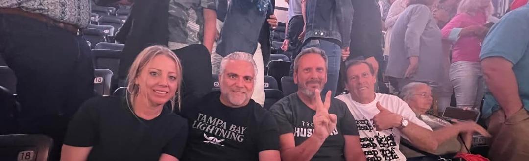 At REO Spoedwagon and Cheap Trick with Jim, HEIKO, Heather, and the High Sheriff Carmine Marceno. Frank Galeana was. Spotted as well. The Sheriff especially liked Chesp Tricks “Dream Police.