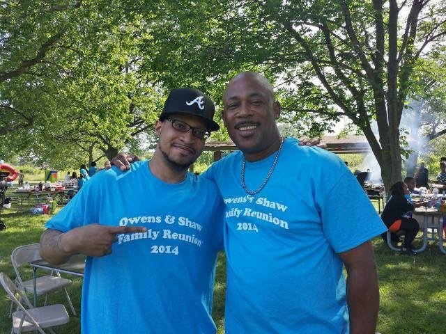 Me and my son at family reunion