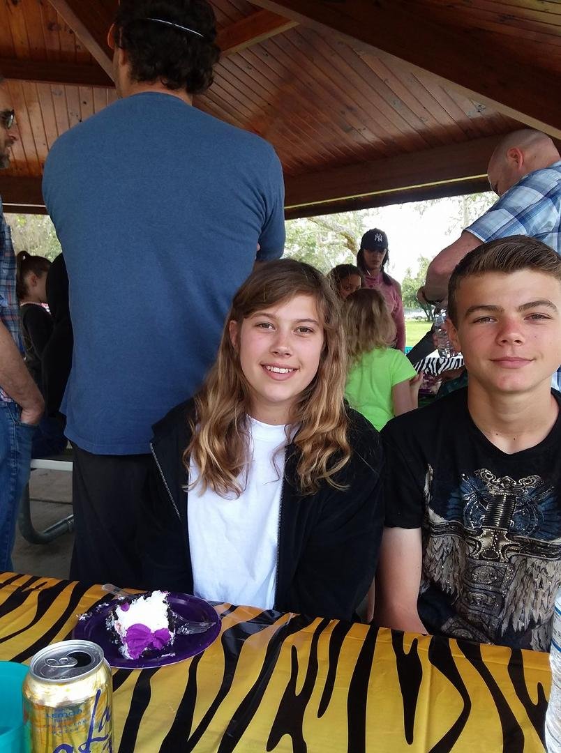 My great nephew and niece, Brock and Maddy Kirk Mayer