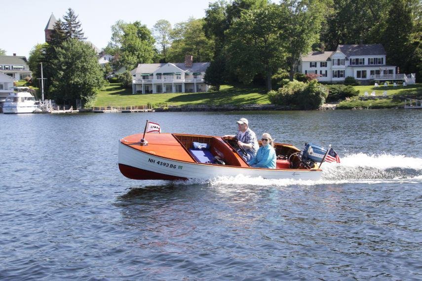 Enjoying the Lyman before the show. Wolfeboro NH