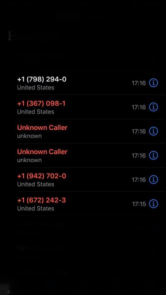 Does any who know this numbers I think there scammers these person been calling me since 5pm