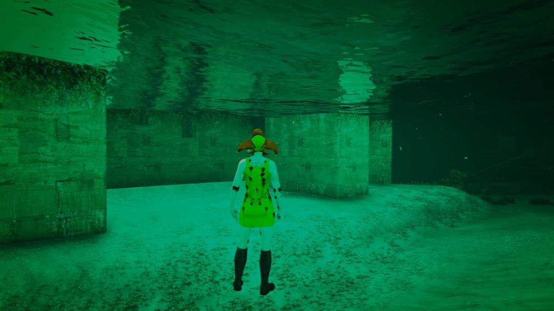 This is my Xbox character under water after a mission 🤣 breathing