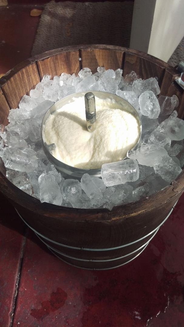 Homemade icecream...yehhhhh!!my arm is sore!!!