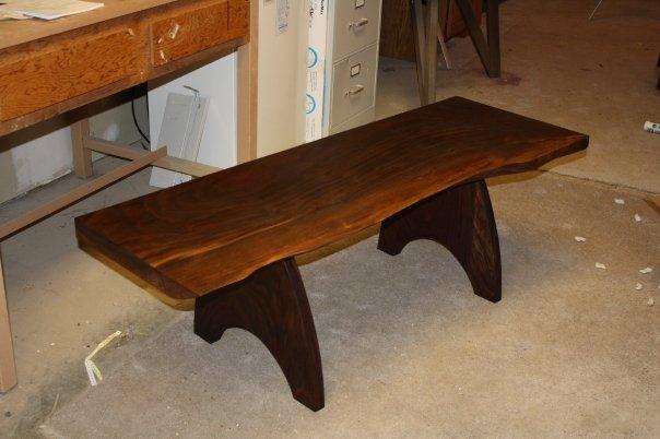 My first slab coffee table Black Walnut