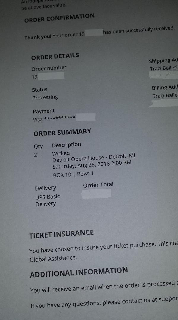 Tickets to Wicked!