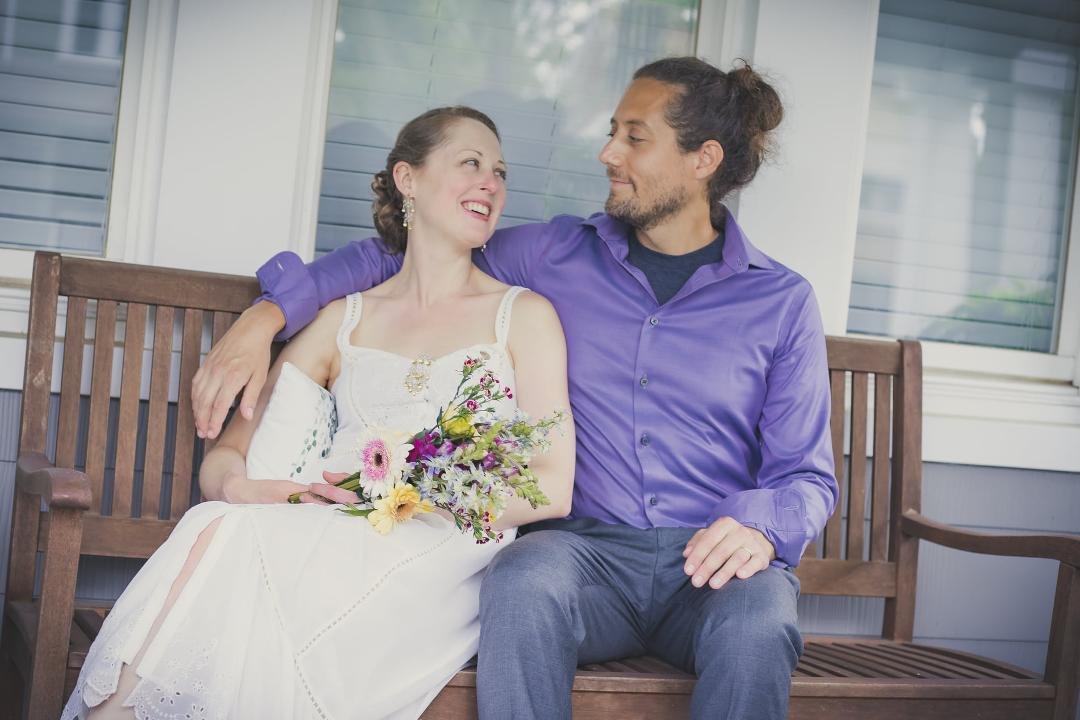 I'm late for Daughter's Day but here is the sweet daughter that we have raised with her new husband Rod.