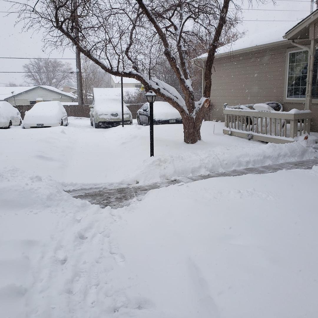 We have a service that comes to plow and shovel our 112 unit townhome complex. Walking the dogs I've already have shoveled 2x myself...