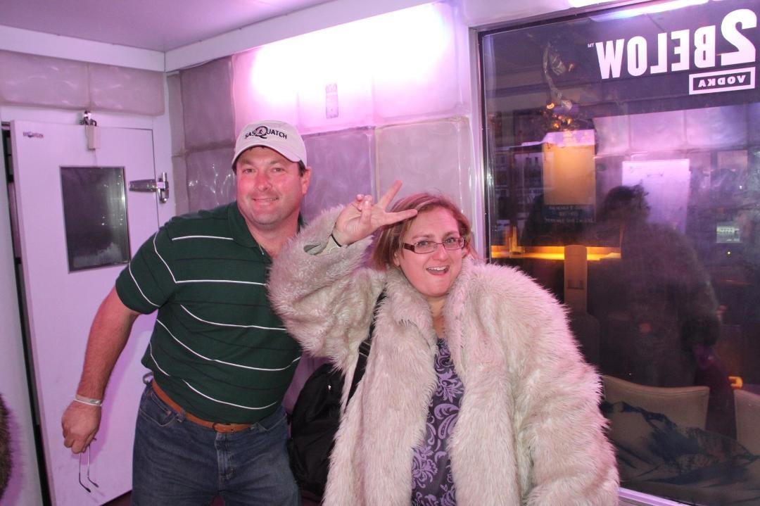 42below a hot spot in hong kong for a shot of vodka, coats included...