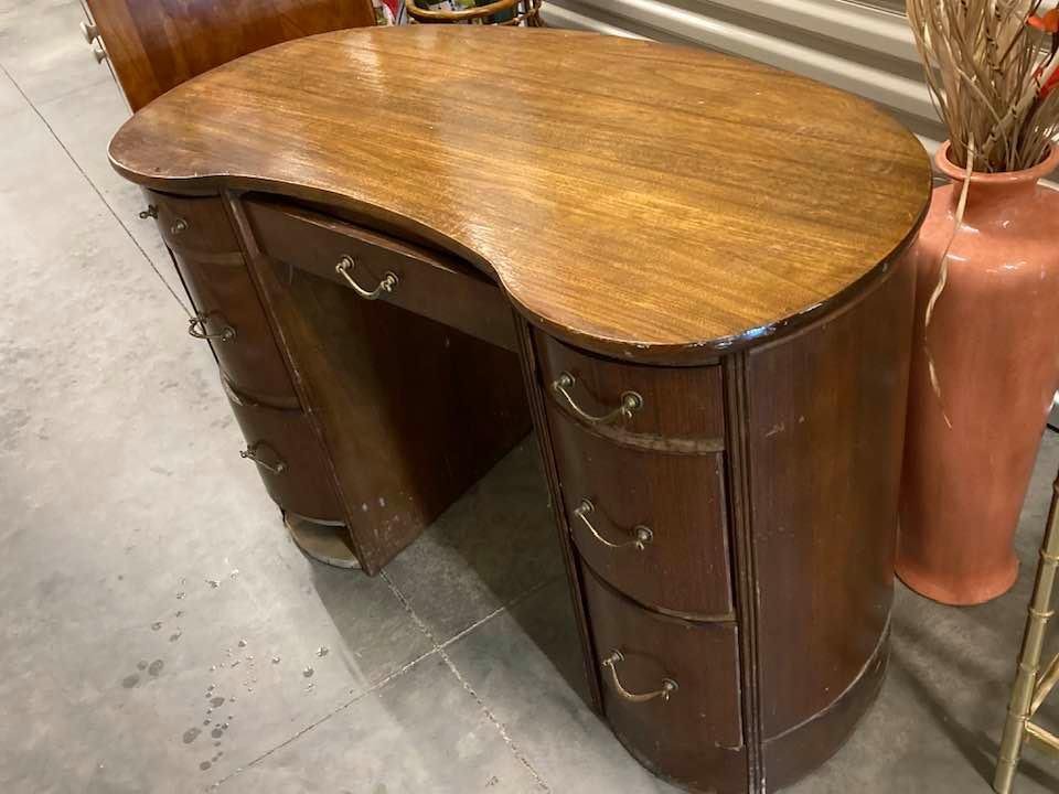 Antique half-moon desk built in the early 1900s. $250 firm.
