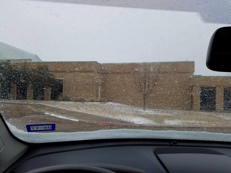 25° and it's  now snowing.  Ugh!