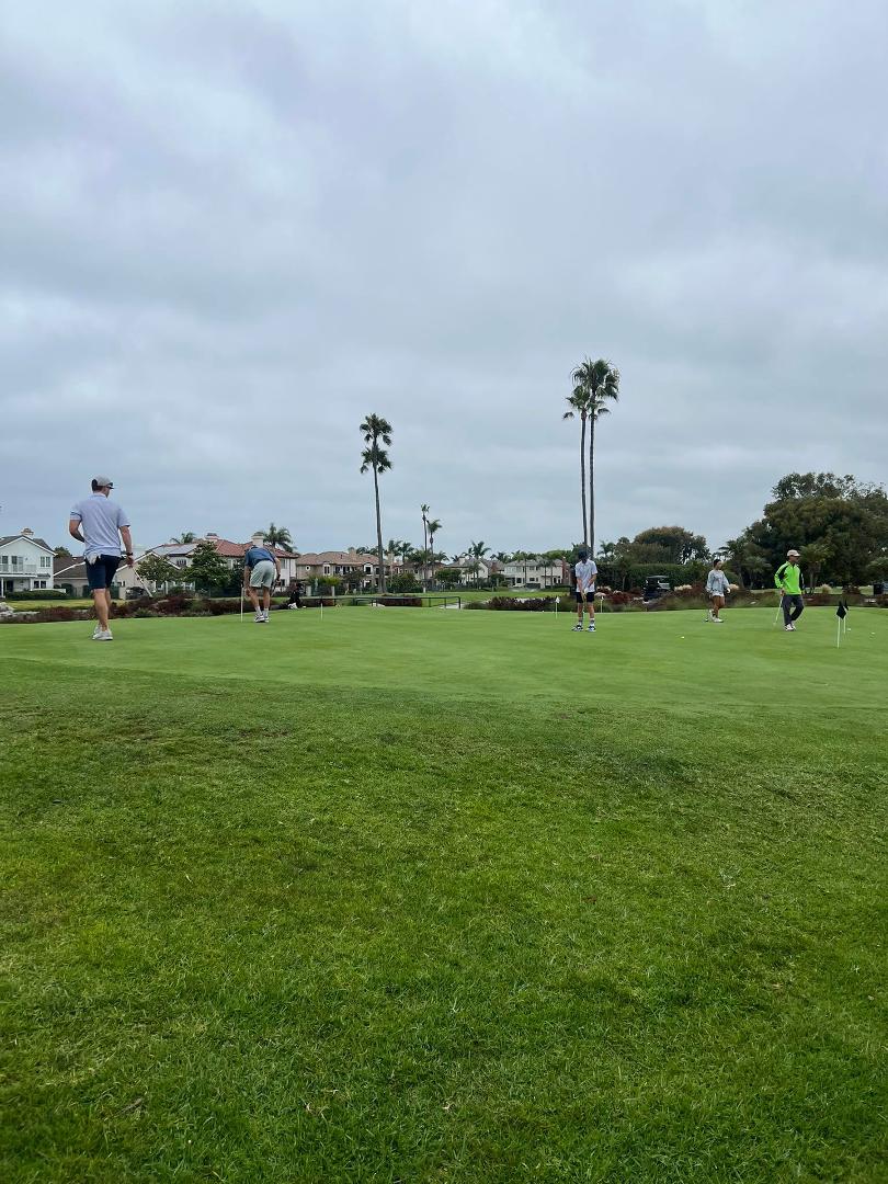 Papa Jack driving the cart will do 18 today with my son and grandsons 