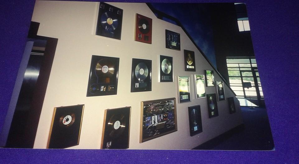 Inside Paisley Park Studios those are the gold and platinum albums on the wall