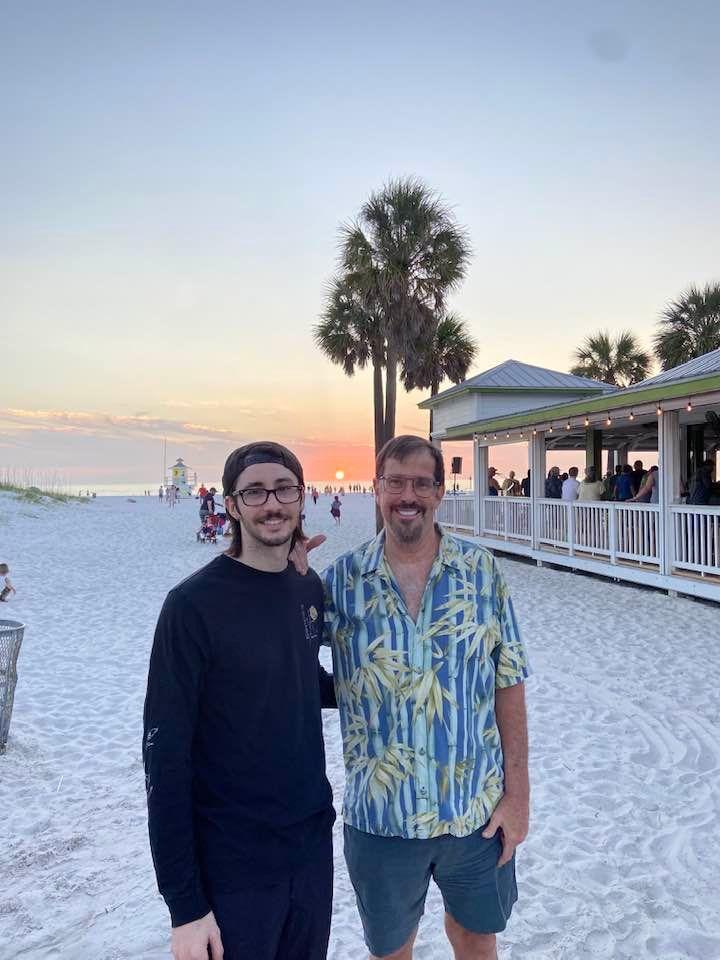 At Clearwater Beach.
