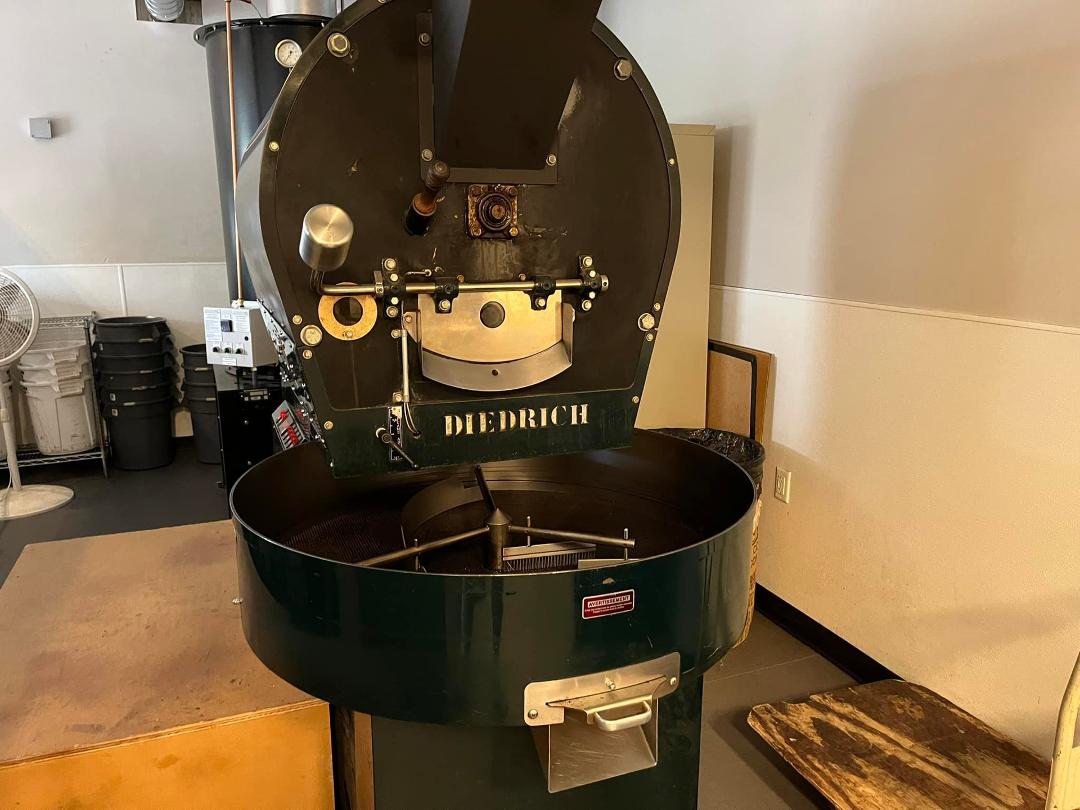 Stopped in for a coffee and found one of the coffee roasters I helped build. Nice to see my labors in use