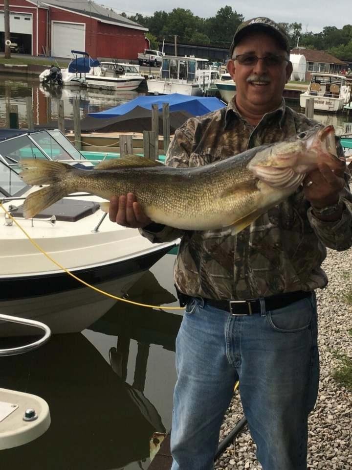 friend jims 11lb. walleye.