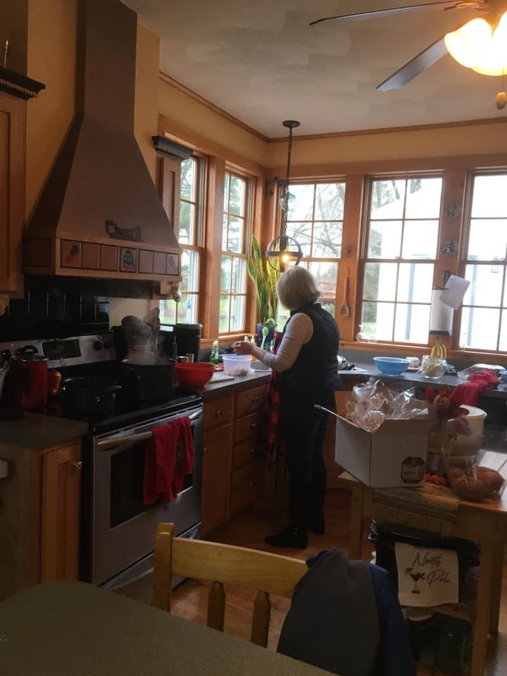 She’s cookin...stay out of the kitchen!!!!!!