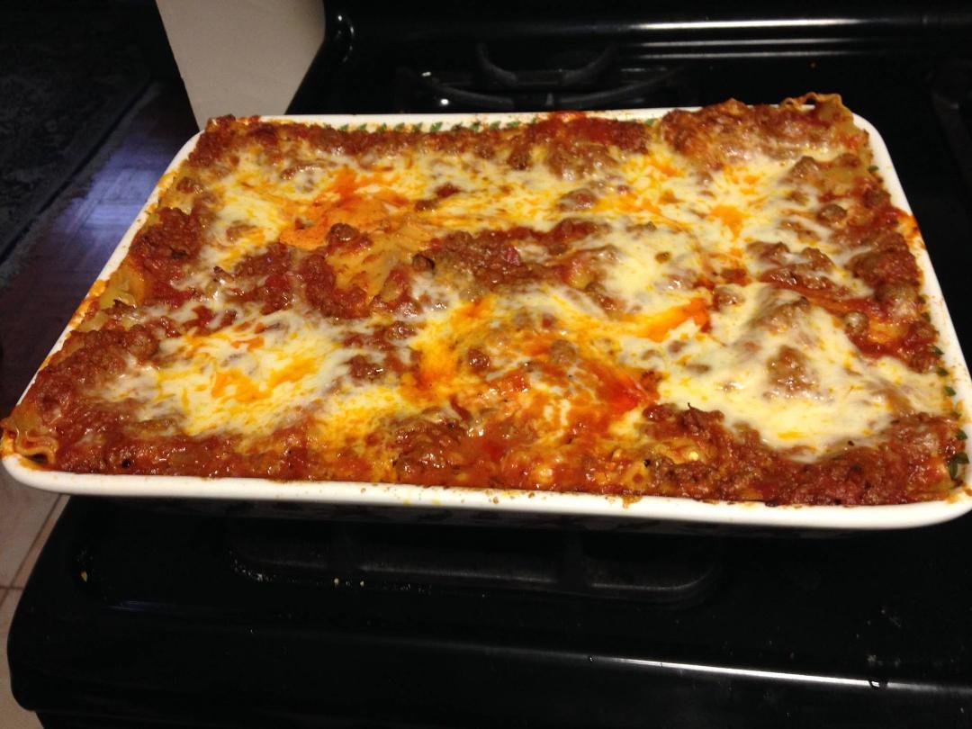 first time in over a year I made lasagna