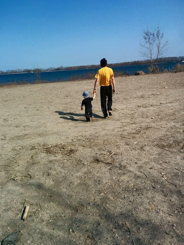 Don't you love the view my grandson.